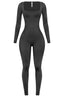 Jazelle Square Neck Jumpsuit Black - Style Delivers