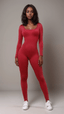 Jazelle Square Neck Jumpsuit Wine - Style Delivers