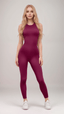 Finesse Halter Jumpsuit Burgundy - Style Delivers