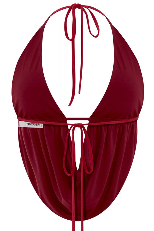 Sexy Af Halter Top Burgundy