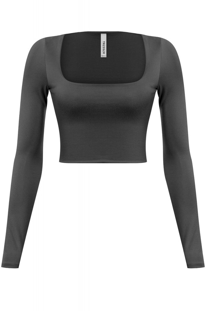 Get the Scoop Long Sleeve Top Black - Style Delivers