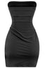 Hot to Go Strapless Side Cut Out Dress Black - Style Delivers