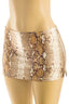 Low Waisted Snake Print Mini Skort Bottoms Tresser 