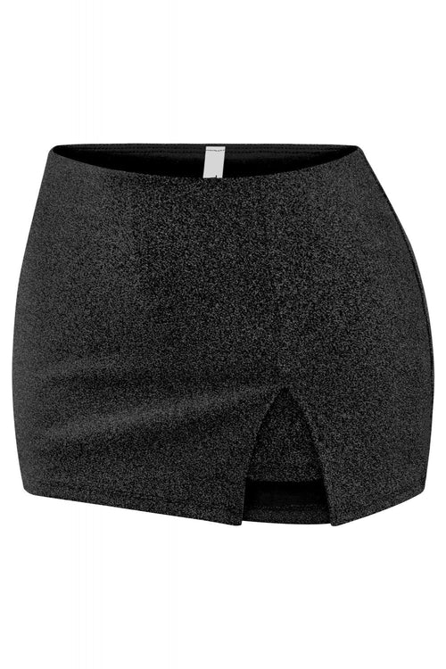 Metal Skool Skort Metallic Black - Style Delivers