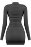 Temptation Mock Neck Mini Dress Black - Style Delivers