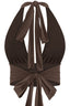 Addison Halter Top Brown - Style Delivers