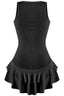 Bitty Bop Rib Knit Mini Dress Black - Style Delivers