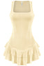 Bitty Bop Rib Knit Mini Dress Butter Cream - Style Delivers