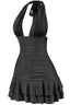 Gimme a Hug Halter Mini Dress Black - Style Delivers