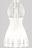 Gimme a Hug Halter Mini Dress White - Style Delivers