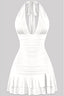 Gimme a Hug Halter Mini Dress White - Style Delivers