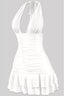 Gimme a Hug Halter Mini Dress White - Style Delivers