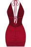 100 Shots Mini Dress Dark Red - Style Delivers