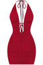 100 Shots Mini Dress Dark Red - Style Delivers