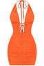 100 Shots Mini Dress Orange - Style Delivers