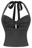 Cupie Doll Halter Top Black - Style Delivers