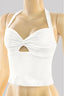 Cupie Doll Halter Top Off White - Style Delivers
