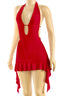 Deandra Halter Dress Red - Style Delivers