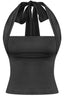 It Girl Halter Top Red Black - Style Delivers
