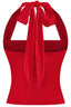 It Girl Halter Top Red - Style Delivers