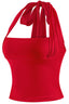 It Girl Halter Top Red - Style Delivers