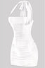 Malibu Shore Halter Mini Dress Ivory - Style Delivers