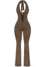 Social Climbing Jumpsuit Brown - Style Delivers