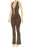 Social Climbing Jumpsuit Brown - Style Delivers