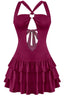 Two to Tango Mini Dress Burgundy - Style Delivers