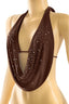 Sexy AF Rhinestone Top Brown - Style Delivers