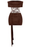 Make Believe Mini Dress Brown Dresses Tresser 