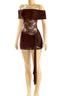 Make Believe Mini Dress Brown Dresses Tresser 