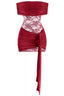Make Believe Mini Dress Burgundy Dresses Tresser 
