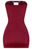 Tell Me About It Stud Strapless Mini Dress Burgundy Dresses Tresser 