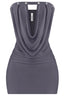 Tell Me About It Stud Strapless Mini Dress Charcoal Dresses Tresser 