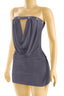 Tell Me About It Stud Strapless Mini Dress Charcoal Dresses Tresser 