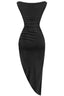 Zorina Asymmetrical Maxi Dress Black Dresses Tresser 