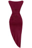 Zorina Asymmetrical Maxi Dress Burgundy Dresses Tresser 