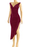 Zorina Asymmetrical Maxi Dress Burgundy Dresses Tresser 