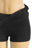 Low Waisted Faux Leather Skort Black Bottoms Tresser 