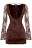 Veruca Velvet Mini Dress Brown Dresses Tresser 
