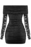Live Loud Lace Mini Dress Black Dresses Tresser 