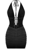100 Shots Glitter Mini Dress Black Dresses Tresser 