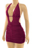100 Shots Glitter Mini Dress Burgundy Dresses Tresser 