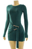 Maison Mini Dress Hunter Green - Style Delivers