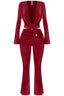 Night Moves Two Piece Set Burgundy - Style Delivers