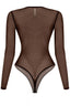 Still Got It Sheer Glitter Bodysuit Brown Tops Tresser 