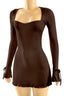 Dear Diary Mini Dress Brown - Style Delivers