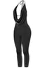 Sade Sleeveless Halter Capri Jumpsuit Black - Style Delivers