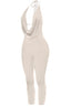 Sade Sleeveless Halter Capri Jumpsuit Stone Jumpsuits & Rompers Tresser 